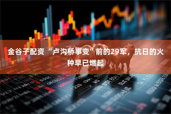 金谷子配资 “卢沟桥事变”前的29军，抗日的火种早已燃起