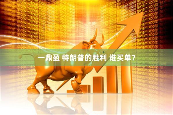 一鼎盈 特朗普的胜利 谁买单？